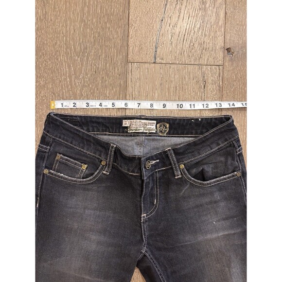 Women’s American Rag Cie Dark Wash Denim Jeans Gray Black Size 3R - Picture 9 of 10